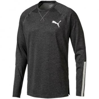 Puma BND Tech LS Camiseta, Primavera/Verano, Hombre, Color Gris Oscuro, tamaño Medium