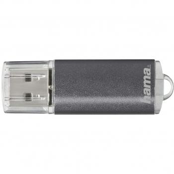 Hama - Laeta FlashPen USB 2.0, 16384 MB, USB 2.0, Gris, Windows ME/2000/XP/Vista MacOS 9.x+