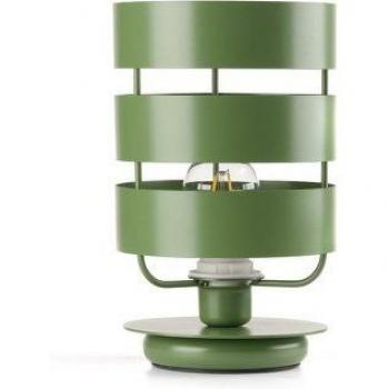 Lámpara de mesa ULISSE Metal Verde Cilíndrica