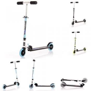 Patinete infantil plegable Lorelli Thunderbird hasta 50 kg con ruedas PU y freno ABEC-7 color azul Caribe