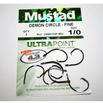 Anzuelo finos de Mustad, 39951NP BN, paquete de 10 unidades