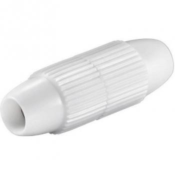 Empalme cable coaxial tipo tornillo (blanco)