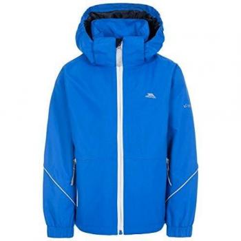 Trespass Chaqueta impermeable Rapt para niño con capucha extraíble, Niños, MCJKRATR0009_BLU5/6, azul, 5-6