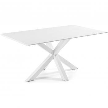 Kavehome Mesa New Argo 160x90, Epoxy Blanco Lacado blanco