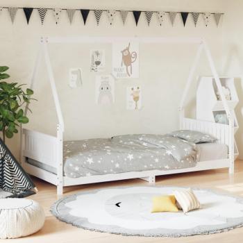 Cama para niños 90x190 cm en madera maciza de pino blanco Vidaxl