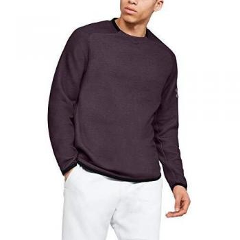 Under Armour Men's Move Light Crew Warm-up Top, Kinetic Purple Full Heather / / Kinetic Purple