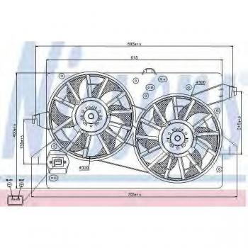 Ventilador de refrigeración del motor NISSENS 85228