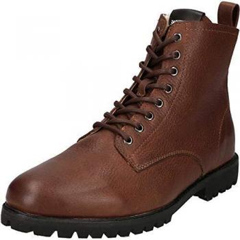 Blackstone Jaxon Old Yellow Lace-Up Boots - Brown EU45 with Fur Lining