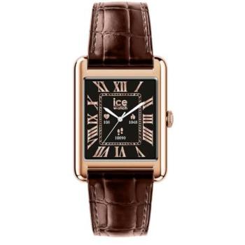 Reloj Inteligente Ice Smart TK 2.0 Oro Rosa con Correa de Cuero Croco Marrón 32mm