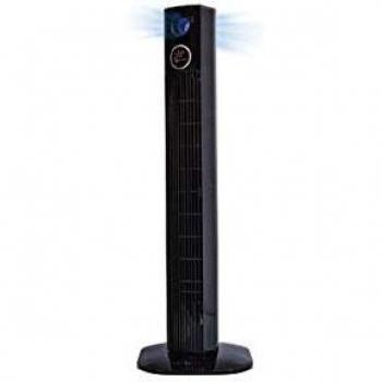 SONEDAS VENTILADOR TORRE 45W 96CM CON MANDO Y LUZ NEGRO