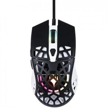 Ratón Gaming Konix Magic The Gathering Ultra Light 10.000 DPI 1000 Hz LED RGB Óptico Blanco/Negro