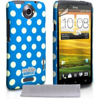 Yousave Accessories HT-DA01-Z9 - Funda, protector de pantalla y paño de limpieza para HTC One X