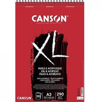 Canson XL Óleo & Acrílico Álbum Espiral A3 30H Fino 290g