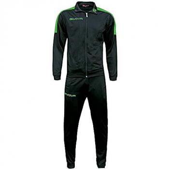 Givova Chándal Revolution Negro - Chándal de entrenamiento, color negro, material ligero y transpirable, diseño moderno, incluye chaqueta con cremallera y pantalones a juego