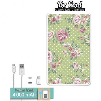 Becool® - Batería Externa Power Bank 4000 mah + Gratis 1 cable USB-MicroUsb