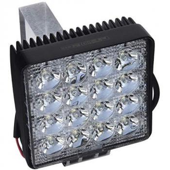Faro de Trabajo Profesional Cuadrado LED JBM - 2800 Lúmenes - 48W - 16 LEDs - Luz Dispersa