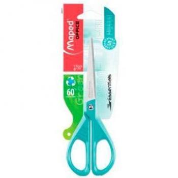 Maped Tijeras Essentials E4680 Ambidiestros 17cm Simétricas Azul Blister