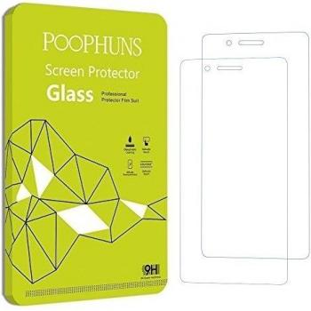 POOPHUNS Huawei P9 lite Protector de Pantalla, 2-Pack, Vidrio Cristal Templado Premium para Huawei P9 lite, Ultra Resistente a Golpes y Rayado, Alta Transparencia, Sin burbujas