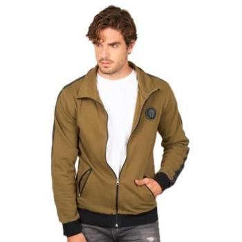 Chaqueta de hombre Old Skull en color caqui, tipo chaqueta de chándal, talla XXL/3XL