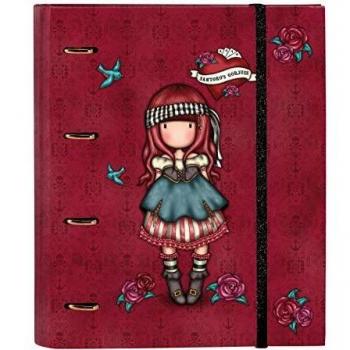 SANTORO Carpeta 4 Anillas de 30mm de Gorjuss Mary Rose con 100 Hojas A4, 270x35x320 mm