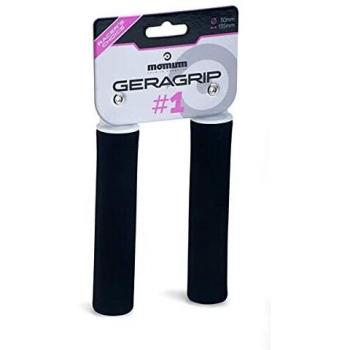 Puños de ciclismo Momum Geragrip 1, color negro, diámetro 30mm