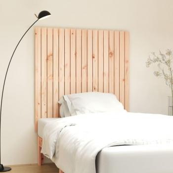 Cabecero de cama de pared de madera maciza de pino 108x3x110 cm Marrón
