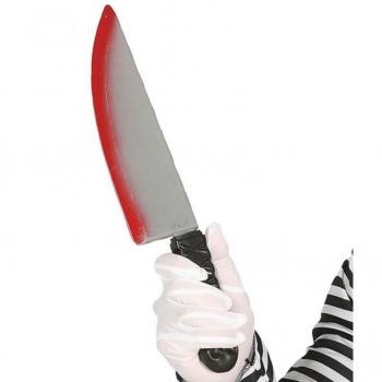 Cuchillo de Halloween con Efecto Sangre 37 cm