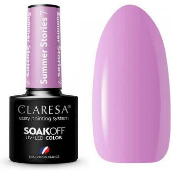 Claresa Summer Stories Esmalte semipermanente Soak off 07, Soakoff UV/LED Color, Esmalte de Uñas en Gel Tono 7, 5 g