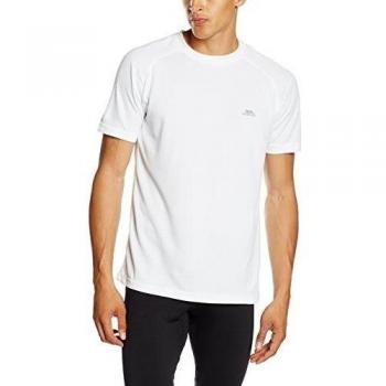 Trespass Colt - Camiseta de fitness para hombre, color blanco, talla M