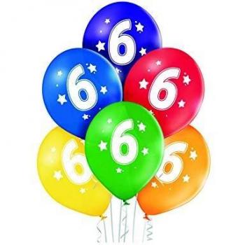 Party Fiesta 6 Globos Nº6 27 Cm