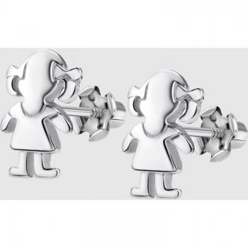 Pendientes Niña Time Road MM00016 Plata, Infantil