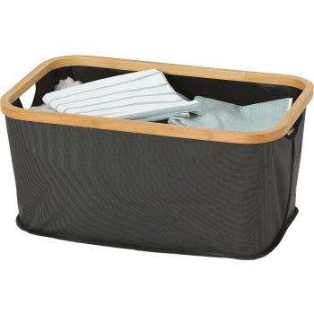 Cesto Bambu 54 X 34 X 25 Cm Gris