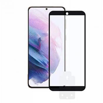 Protector de Pantalla Ksix Cristal Templado 9H 2.5D Borde Negro para Samsung Galaxy S21 Plus 5G, Grosor 0,33 mm, Alta Sensibilidad, Resistente a Impactos