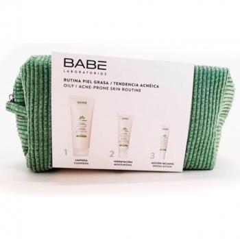 Babé Neceser Purifica y Matifica Kit - Limpiador Purificante + Hidratante Oil-Free + Gel Secante Anti-Imperfecciones