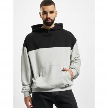 Urban Classics Upper Block Light Gray/Black Hoodie