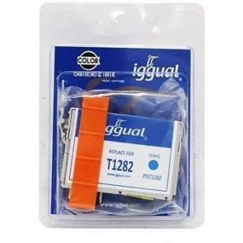 Iggual Epson T1282 - Cartucho reciclado, color cian