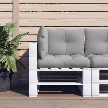 Pallet Sofa Cushions Set of 3 Grey Fabric