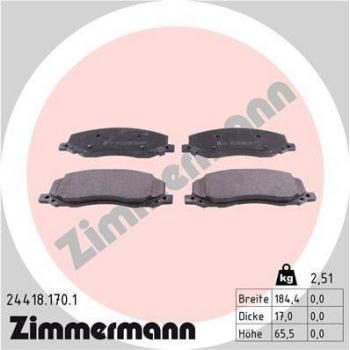 Pastillas de freno ZIMMERMANN 24418.170.1
