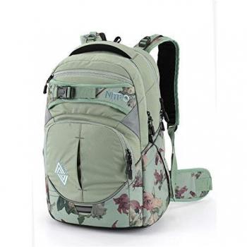Mochila Escolar Nitro Superhero 30L, Reflejantes, Diseño Dead Flower, Dimensiones 44x30x22cm