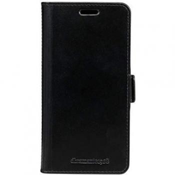 Funda Folio de Cuero Negro dbramante1928 Copenhagen para Huawei P30 Lite con Tarjetero y Función de Soporte