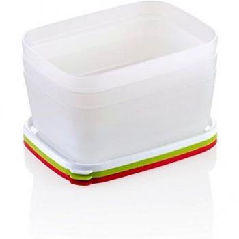 Juego de 3 Contenedores Saludables para Congelador Purity 1.0L