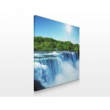 Cuadro de lienzo no.257 Waterfall Landscape 70x70cm, Größe:70cm x 70cm