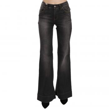 Dolce & Gabbana Black Washed Mid Waist Flared Denim Casual Jeans - W29
