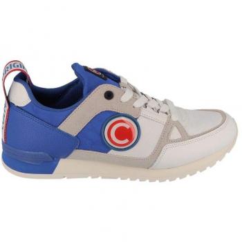 Colmar Men's Shoes Sneakers Supreme Macro O. by O. 200 in Blue Leather SUP-MAC-200