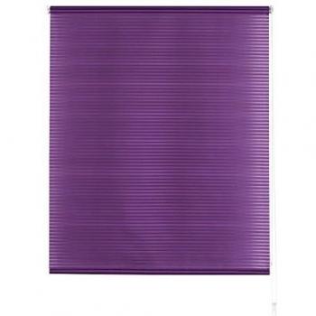 Blindecor L200 - Estor enrollable translúcido rayado, 140 x 180 cm, color violeta
