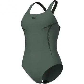 Bañador de natación mujer Pro_File Maxfit Eco Feel sage/negro