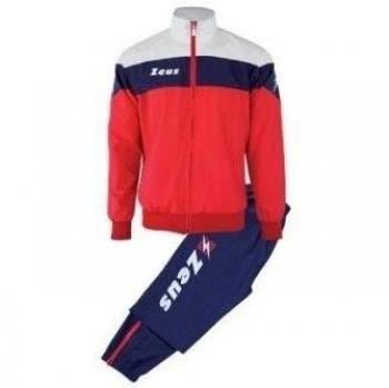 Zeus Tuta Lybra Chándal de Fútbol Sala para Hombre Complemento Pegashop Colour Azul Rojo Blanco