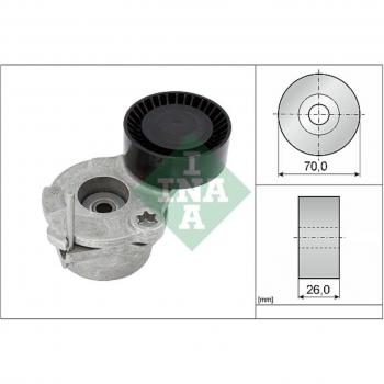 Tensor de correa poli V INA 534 0630 10 para VW y AUDI, compatible con referencias 059903133AE, 059903133BB, 059903133Q