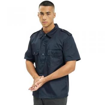 Camisa de Manga Corta Brandit US 1/2 Azul Marino