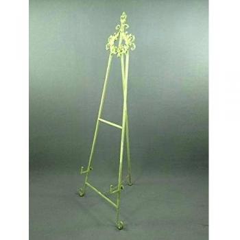 Caballete Antiguo Hierro Blanco h.165 X 60 X 50 Cm
